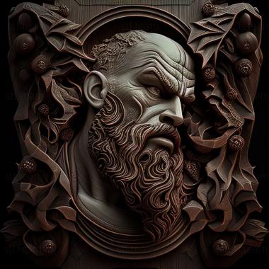 3D model God of War Ragnarok game (STL)